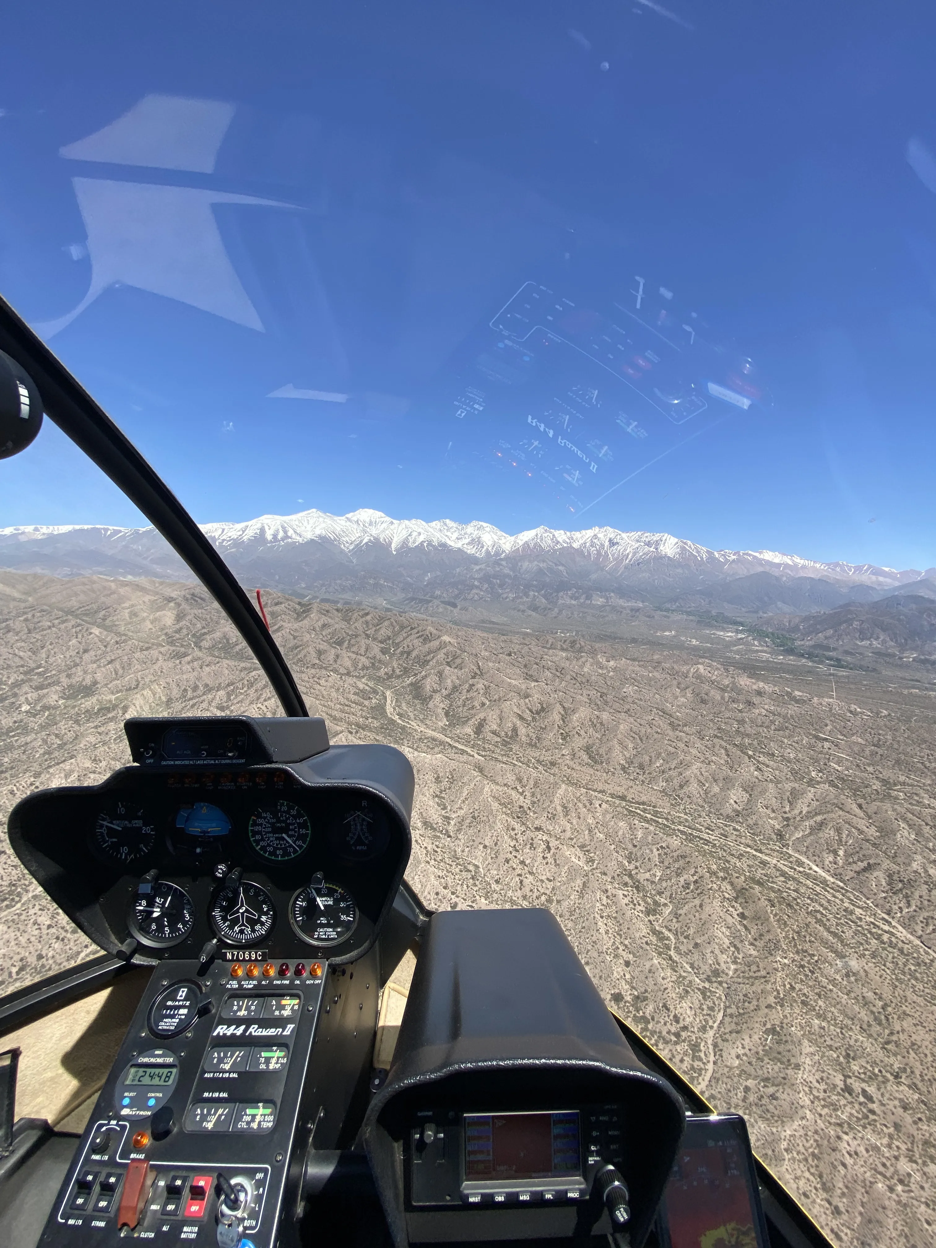 Potrerillos paisaje aéreo